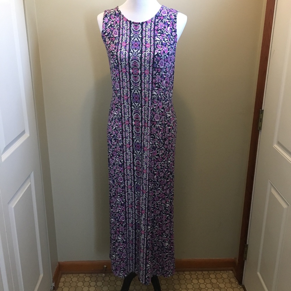 j jill vertical florals maxi. $$ LOWERED